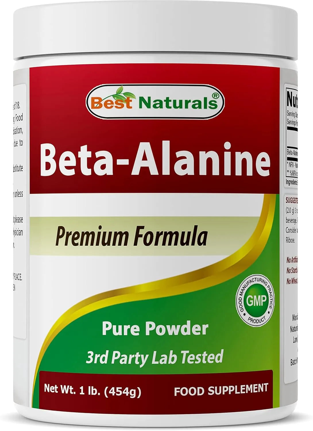 BEST NATURALS - Best Naturals Beta Alanine Pure Powder 454Gr. - The Red Vitamin MX - Suplementos Alimenticios - {{ shop.shopifyCountryName }}