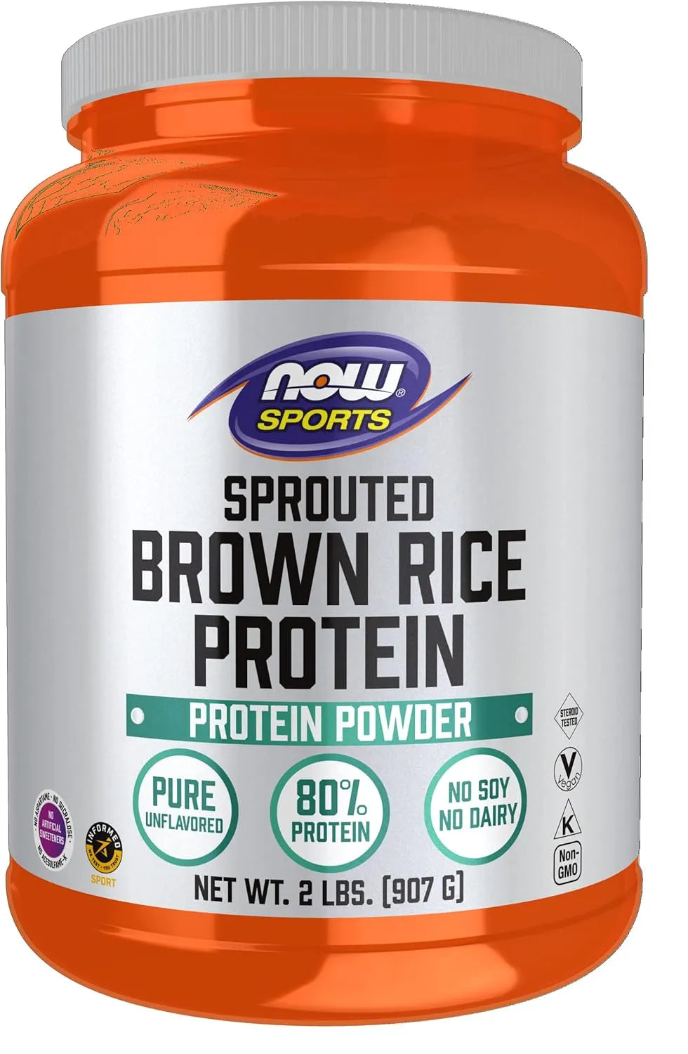 NOW SUPPLEMENTS - NOW Foods Sports Nutrition Sprouted Brown Rice Protein Unflavored Powder 907Gr. - The Red Vitamin MX - Suplementos Alimenticios - {{ shop.shopifyCountryName }}