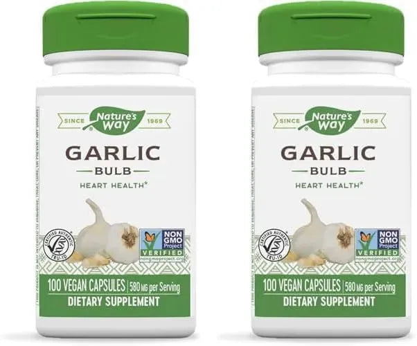 NATURE'S WAY - Nature's Way Garlic Bulb 580Mg. 100 Capsulas 2 Pack - The Red Vitamin MX - Suplementos Alimenticios - {{ shop.shopifyCountryName }}