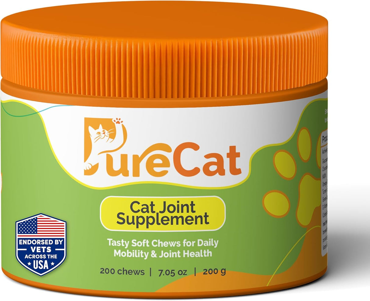PureCat Joint Support Soft Chews Supplements 200 Masticables