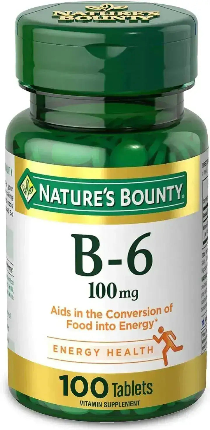 NATURE'S BOUNTY - Nature's Bounty Vitamin B6 100Mg. 100 Tabletas - The Red Vitamin MX - Suplementos Alimenticios - {{ shop.shopifyCountryName }}