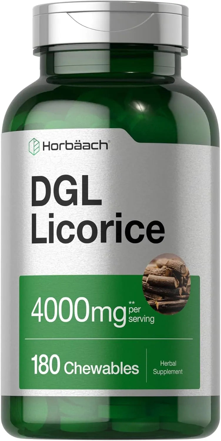 HORBAACH - Horbaach DGL Licorice 4000Mg. 180 Tabletas Masticables - The Red Vitamin MX - Suplementos Alimenticios - {{ shop.shopifyCountryName }}