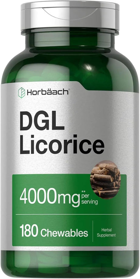 HORBAACH - Horbaach DGL Licorice 4000Mg. 180 Tabletas Masticables - The Red Vitamin MX - Suplementos Alimenticios - {{ shop.shopifyCountryName }}