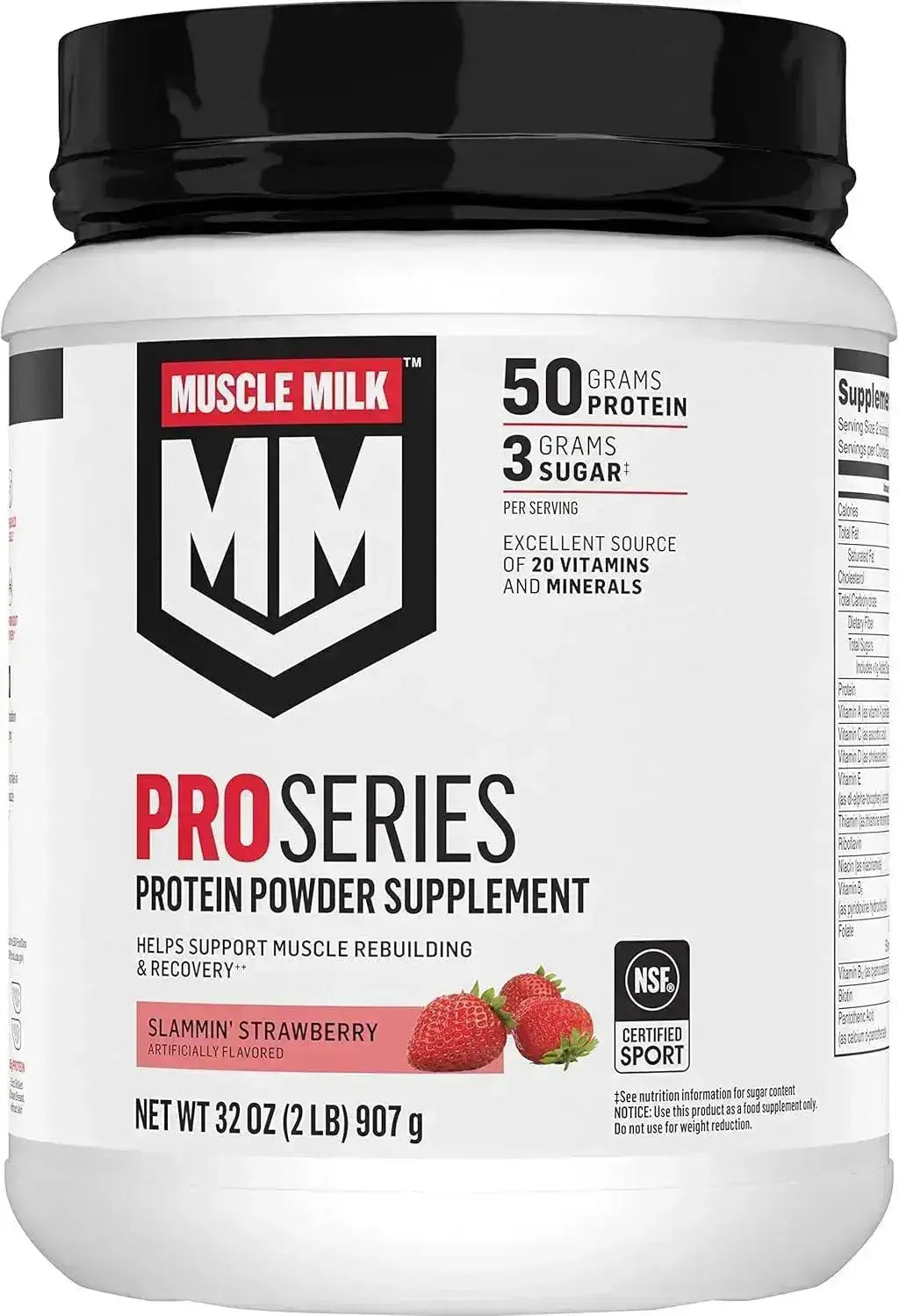 MUSCLE MILK - Muscle Milk Pro Series Protein Powder Strawberry 907Gr. - The Red Vitamin MX - Suplementos Alimenticios - {{ shop.shopifyCountryName }}