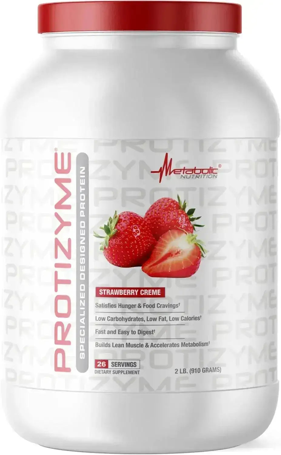 METABOLIC NUTRITION - Metabolic Nutrition Protizyme Whey Protein Powder Strawberry Creme 910Gr. - The Red Vitamin MX - Suplementos Alimenticios - {{ shop.shopifyCountryName }}