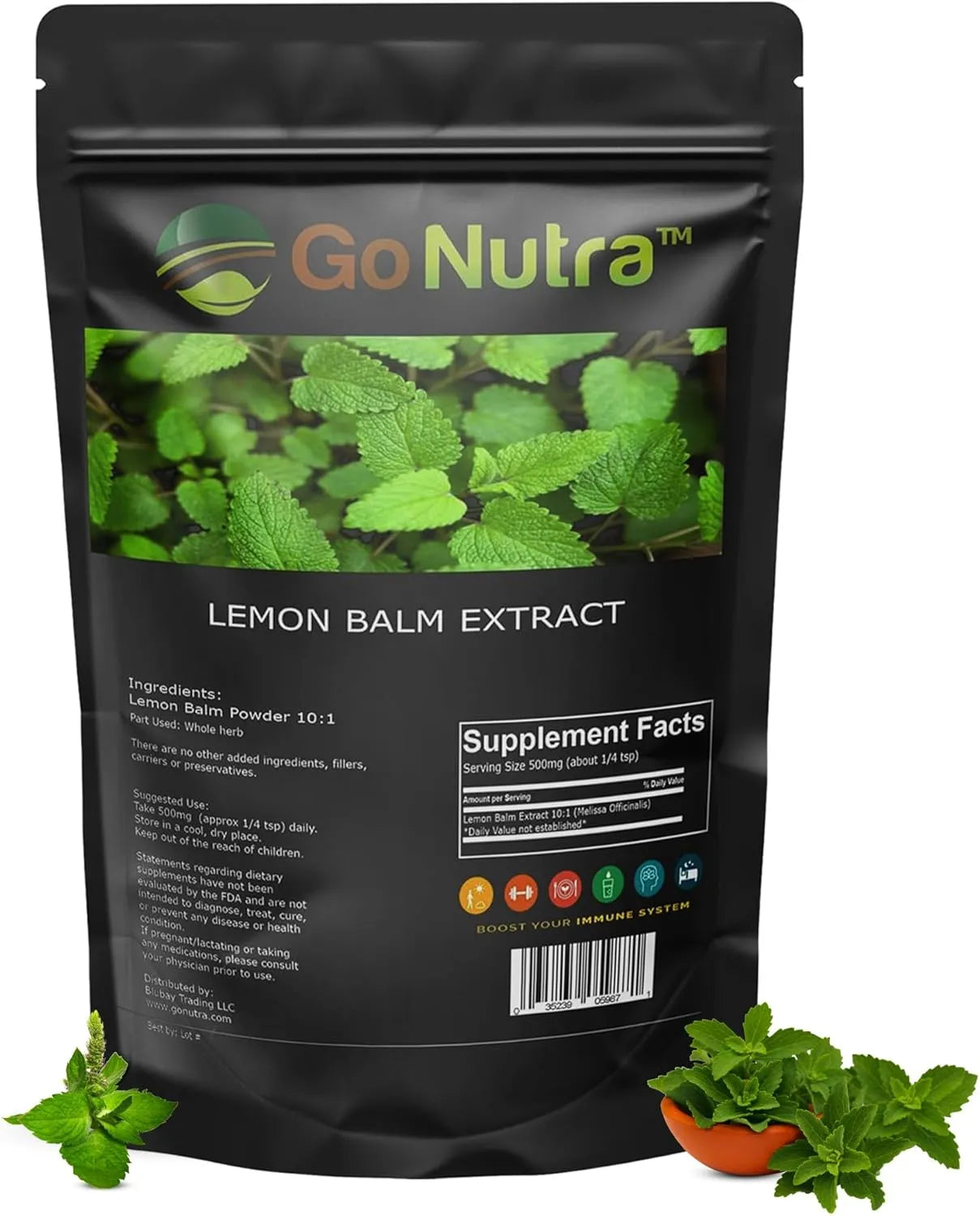 GO NUTRA - Go Nutra Lemon Balm Extract Powder 8 Oz. - The Red Vitamin MX - Suplementos Alimenticios - {{ shop.shopifyCountryName }}