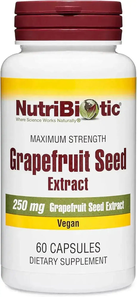 NUTRIBIOTIC - NutriBiotic Grapefruit Seed Extract 250Mg. 60 Capsulas - The Red Vitamin MX - Suplementos Alimenticios - {{ shop.shopifyCountryName }}
