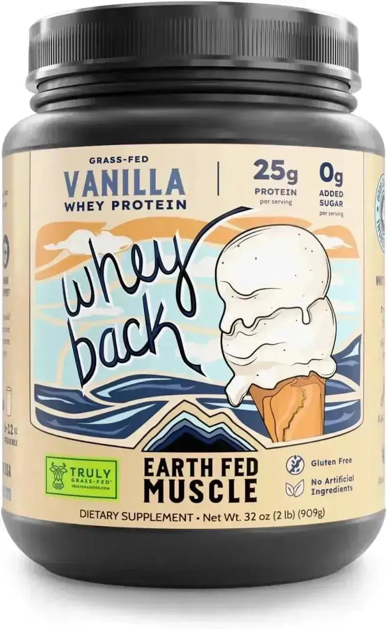 EARTH FED MUSCLE - Earth Fed Muscle Whey Back Vanilla Truly Grass Fed Whey 909Gr. - The Red Vitamin MX - Suplementos Alimenticios - {{ shop.shopifyCountryName }}