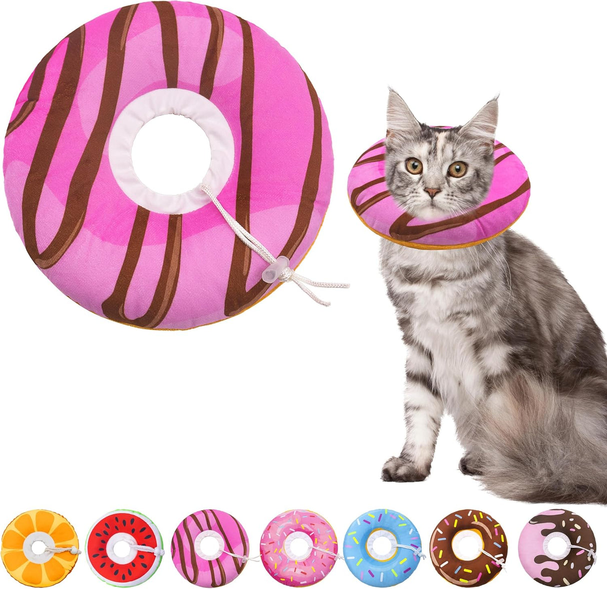 Seyezo Cat Cone Collar Soft Pink Medium