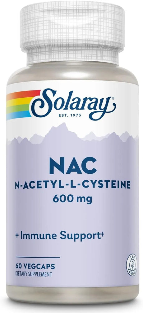 SOLARAY - SOLARAY NAC N Acetyl Cysteine 600Mg. 60 Capsulas - The Red Vitamin MX - Suplementos Alimenticios - {{ shop.shopifyCountryName }}