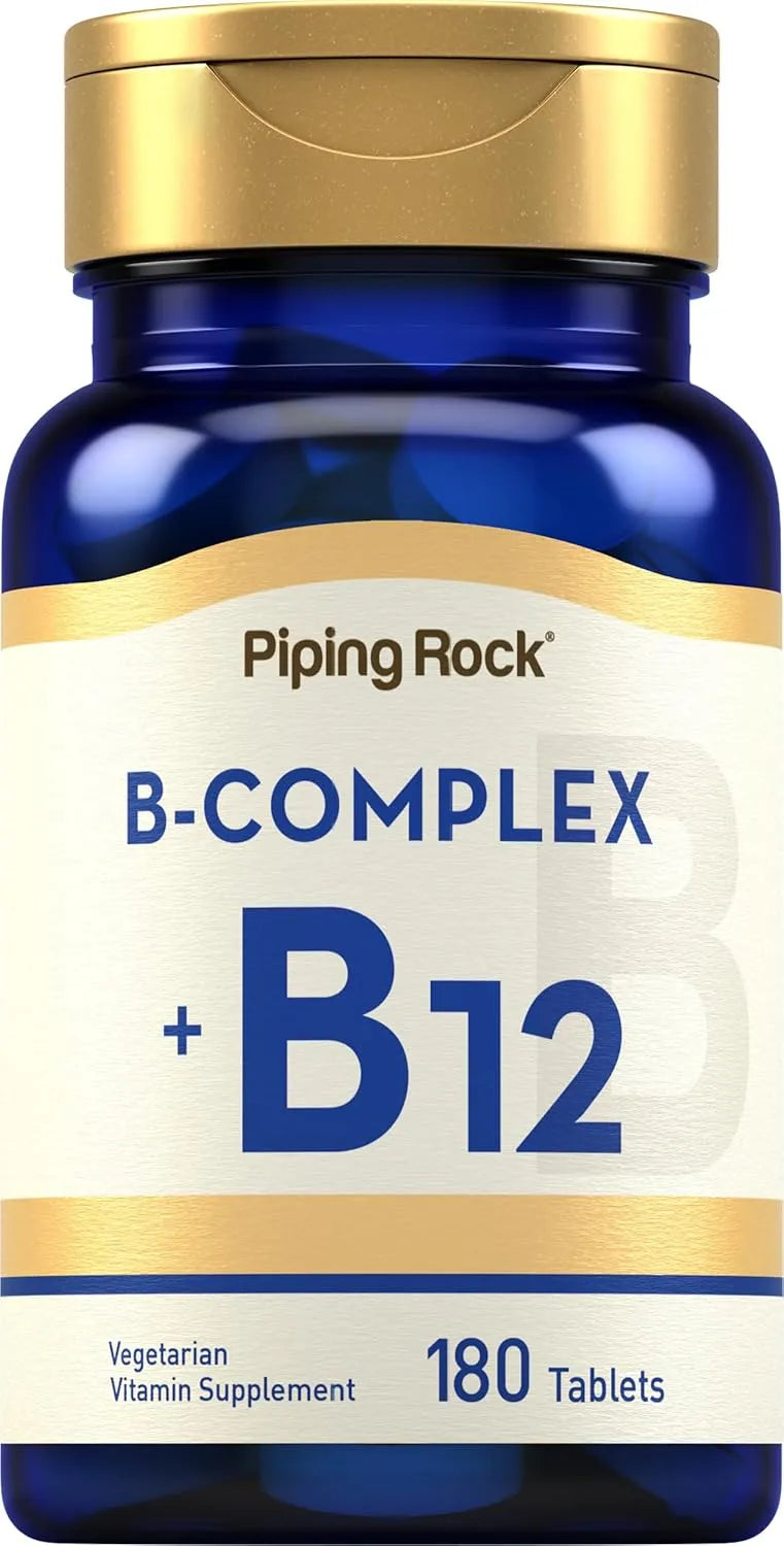 PIPING ROCK - Piping Rock Vitamin B Complex with B12 180 Tabletas - The Red Vitamin MX - Suplementos Alimenticios - {{ shop.shopifyCountryName }}
