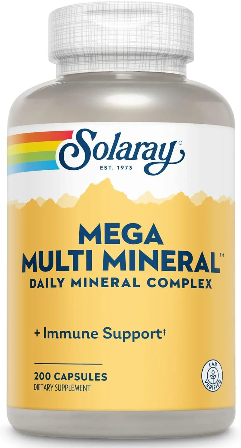 SOLARAY - SOLARAY Mega Multi Mineral Daily Mineral Complex 200 Capsulas - The Red Vitamin MX - Suplementos Alimenticios - {{ shop.shopifyCountryName }}