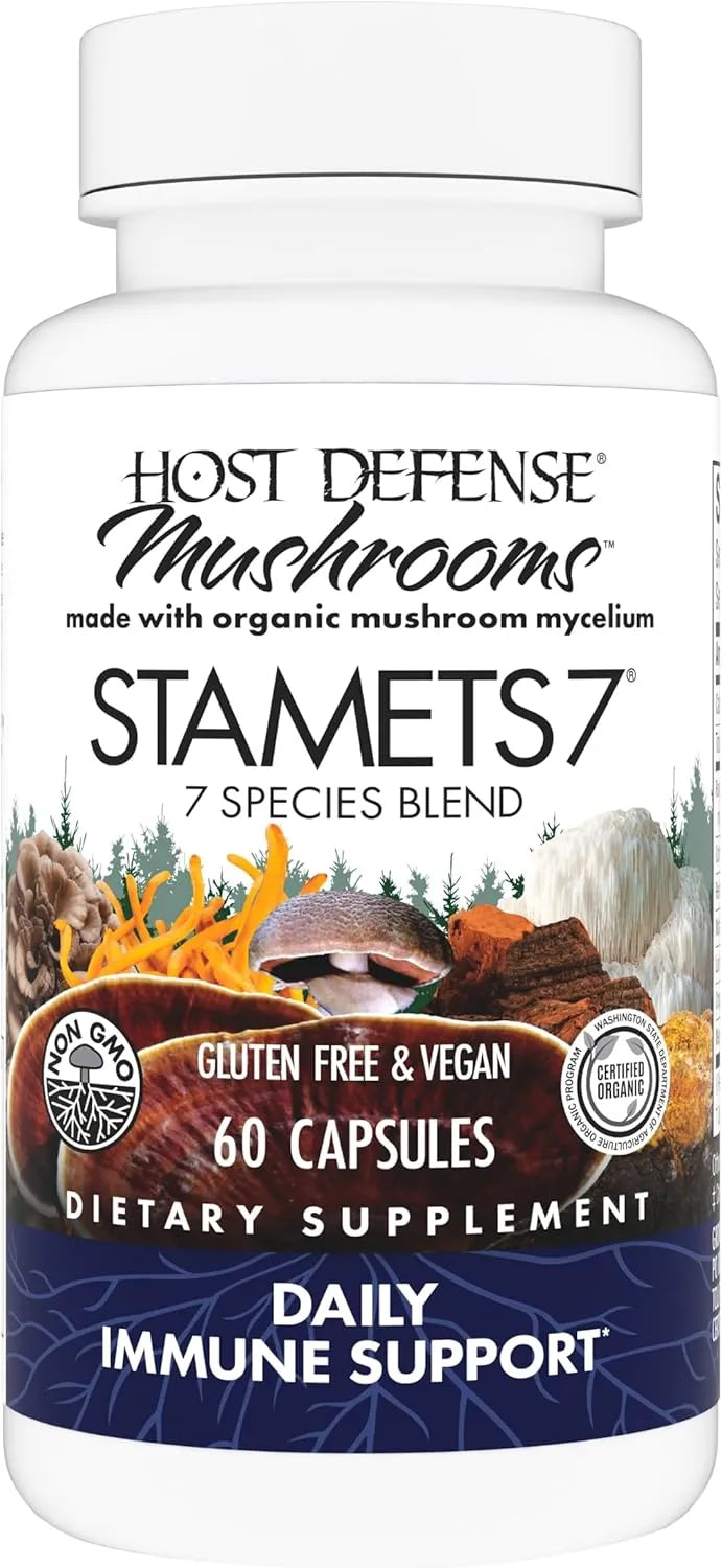 HOST DEFENSE - Host Defense Stamets 7 Species Blend 60 Capsulas - The Red Vitamin MX - Suplementos Alimenticios - {{ shop.shopifyCountryName }}