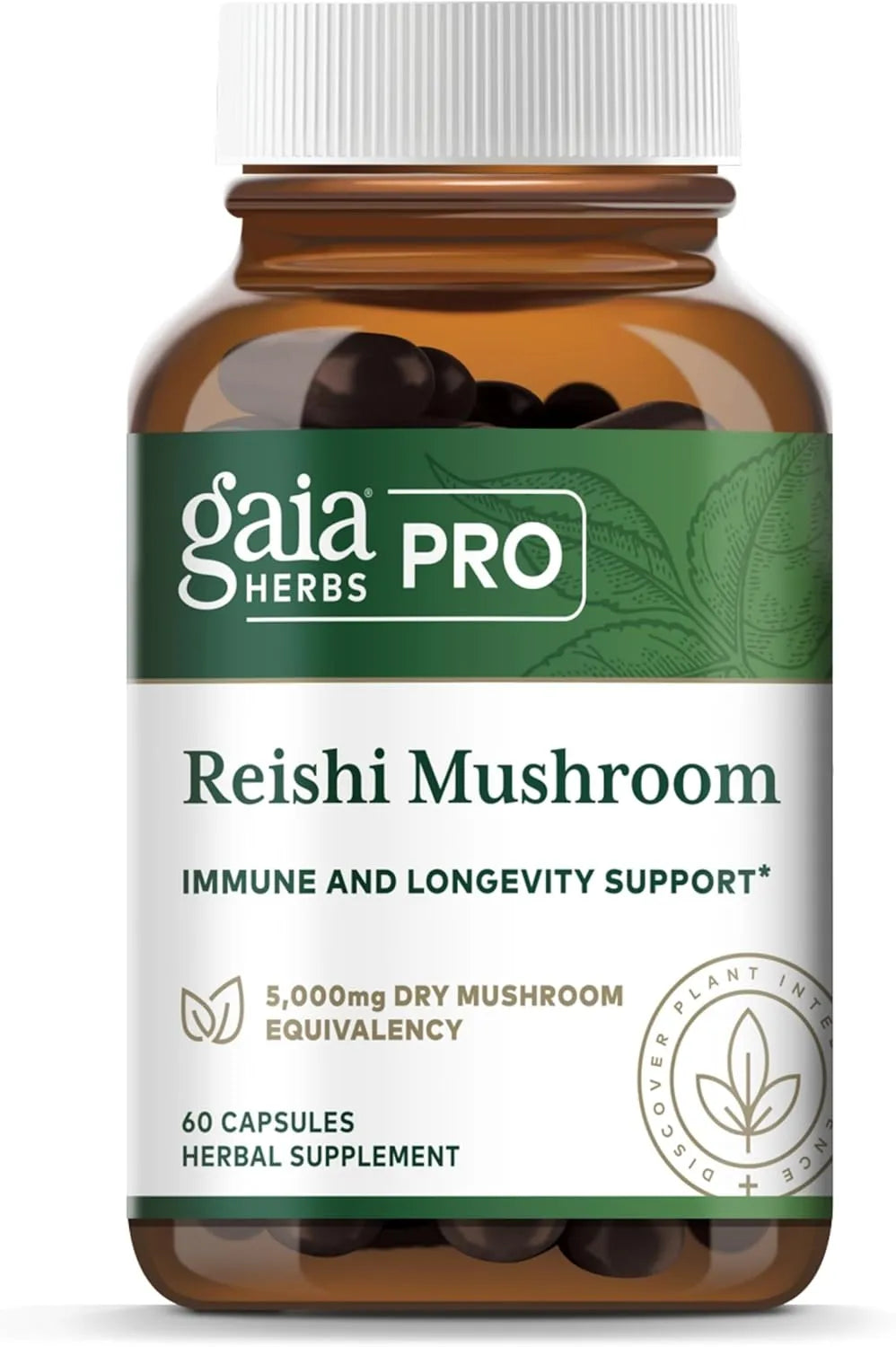 GAIA HERBS - Gaia Herbs Pro Reishi Mushroom 60 Capsulas - The Red Vitamin MX - Suplementos Alimenticios - {{ shop.shopifyCountryName }}