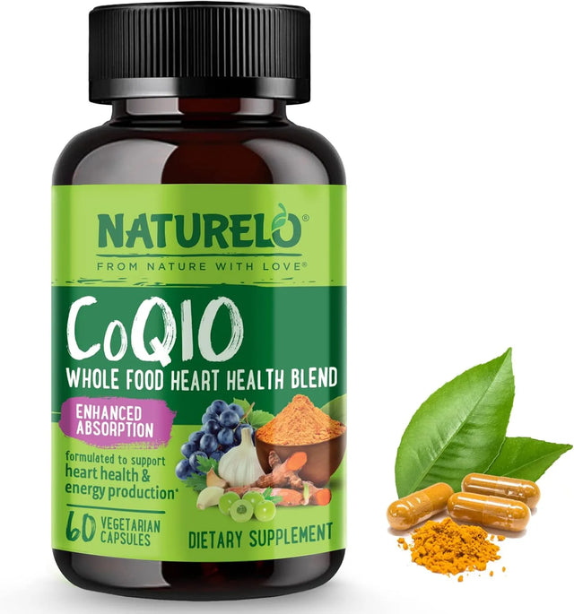 NATURELO - NATURELO Whole Food CoQ10 with Heart Health Blend 60 Capsulas - The Red Vitamin MX - Suplementos Alimenticios - {{ shop.shopifyCountryName }}