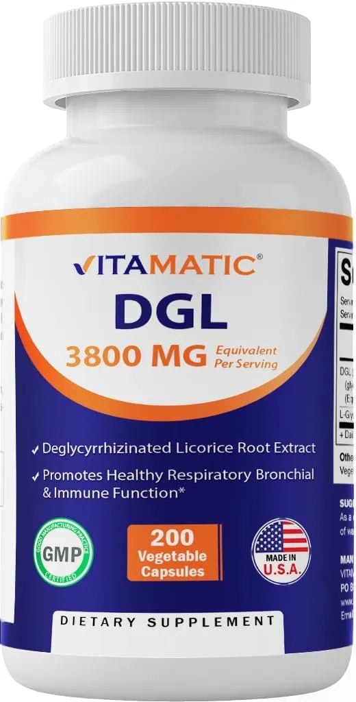 VITAMATIC - Vitamatic DGL Licorice 10:1 Extract 380Mg. 200 Capsulas - The Red Vitamin MX - Suplementos Alimenticios - {{ shop.shopifyCountryName }}