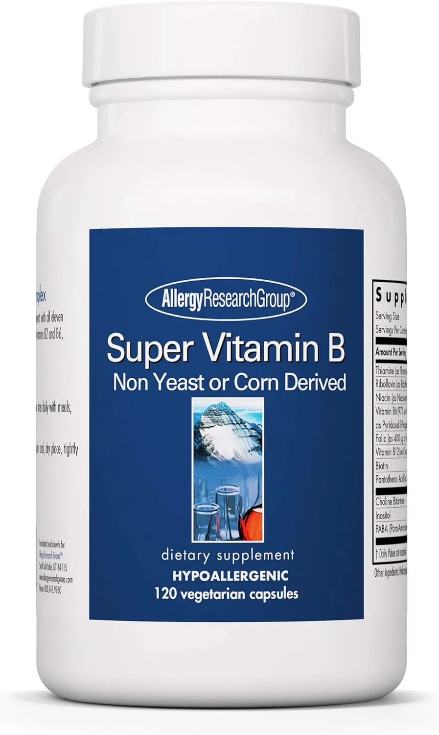 ALLERGY RESEARCH GROUP - Allergy Research Group Super Vitamin B Complex 120 Capsulas - The Red Vitamin MX - Suplementos Alimenticios - {{ shop.shopifyCountryName }}