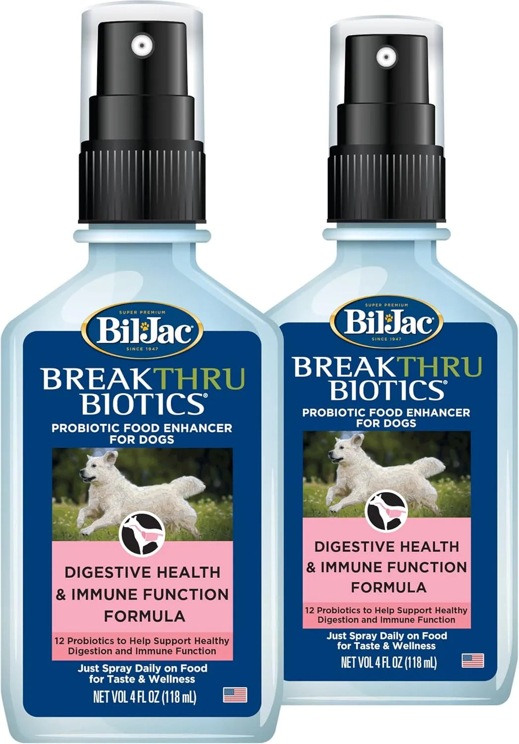 BIL JAC - Bil-Jac Breakthru Biotics Probiotic Supplement for Dogs 118Ml. 2 Pack - The Red Vitamin MX - Probióticos Para Perros - {{ shop.shopifyCountryName }}