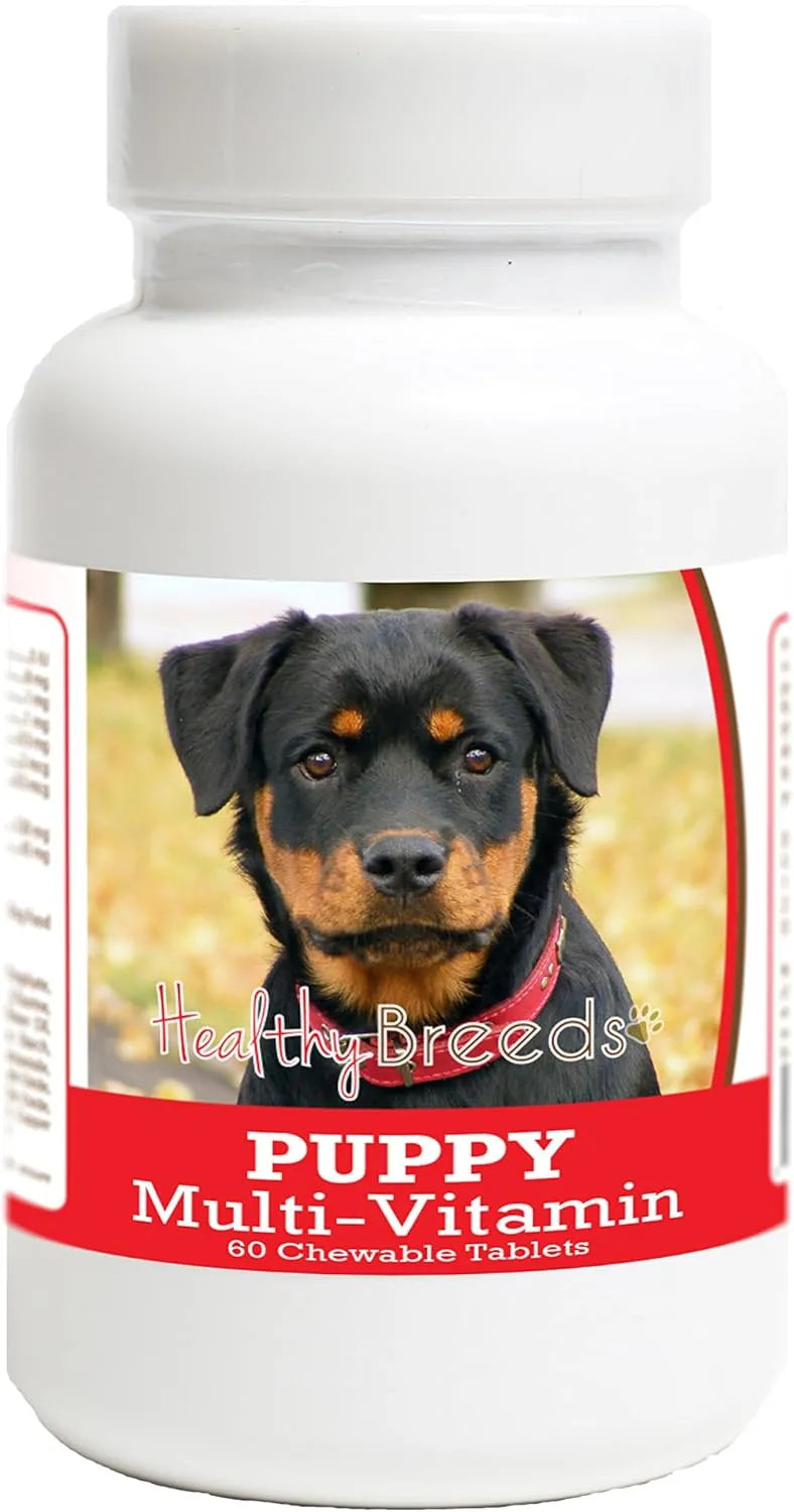 HEALTHY BREEDS - Healthy Breeds Rottweiler Puppy Dog Multivitamin 60 Tabletas Masticables - The Red Vitamin MX - Multivitamínicos Para Perros - {{ shop.shopifyCountryName }}