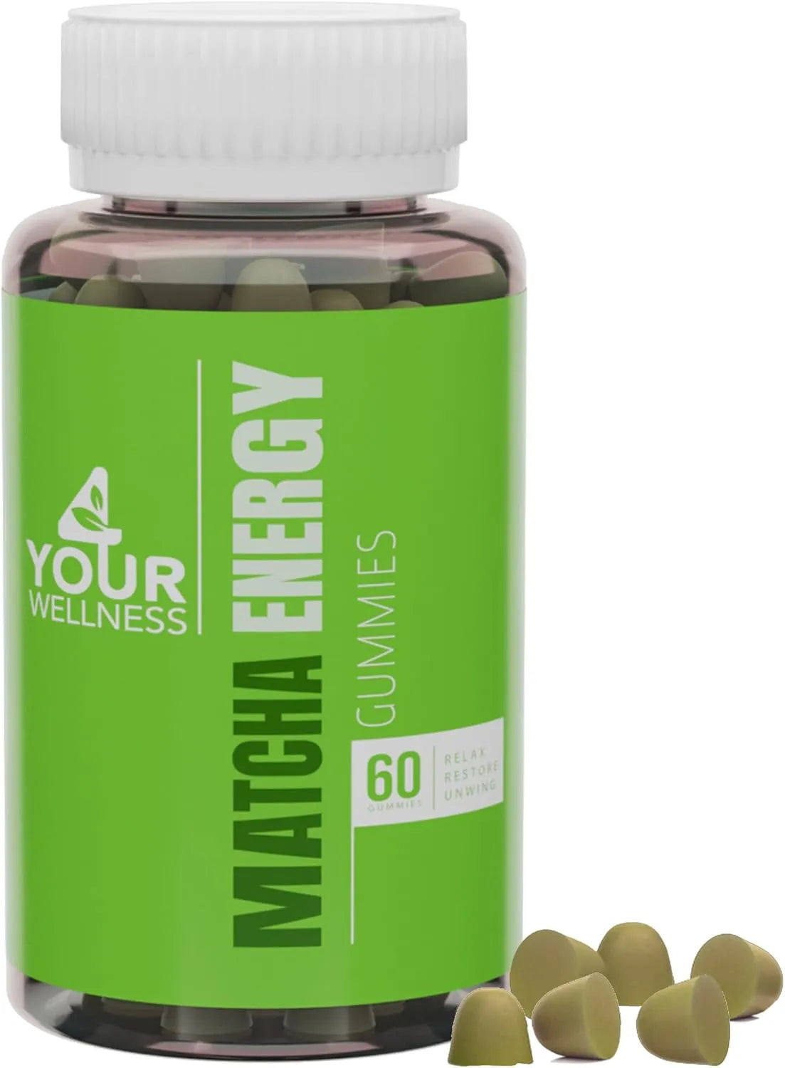 4 YOUR WELLNESS - 4 Your Wellness Matcha Organic Green Tea Energy Gummies 60 Gomitas - The Red Vitamin MX - Suplementos Alimenticios - {{ shop.shopifyCountryName }}