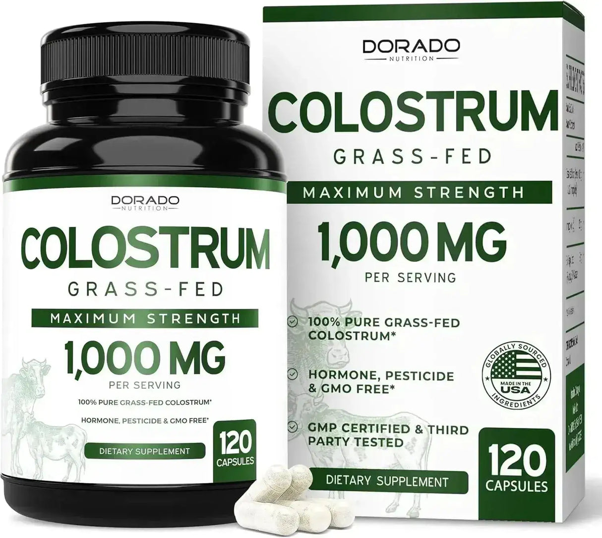 DORADO NUTRITION - Dorado Nutrition Colostrum 1000Mg. 120 Capsulas - The Red Vitamin MX - Suplementos Alimenticios - {{ shop.shopifyCountryName }}