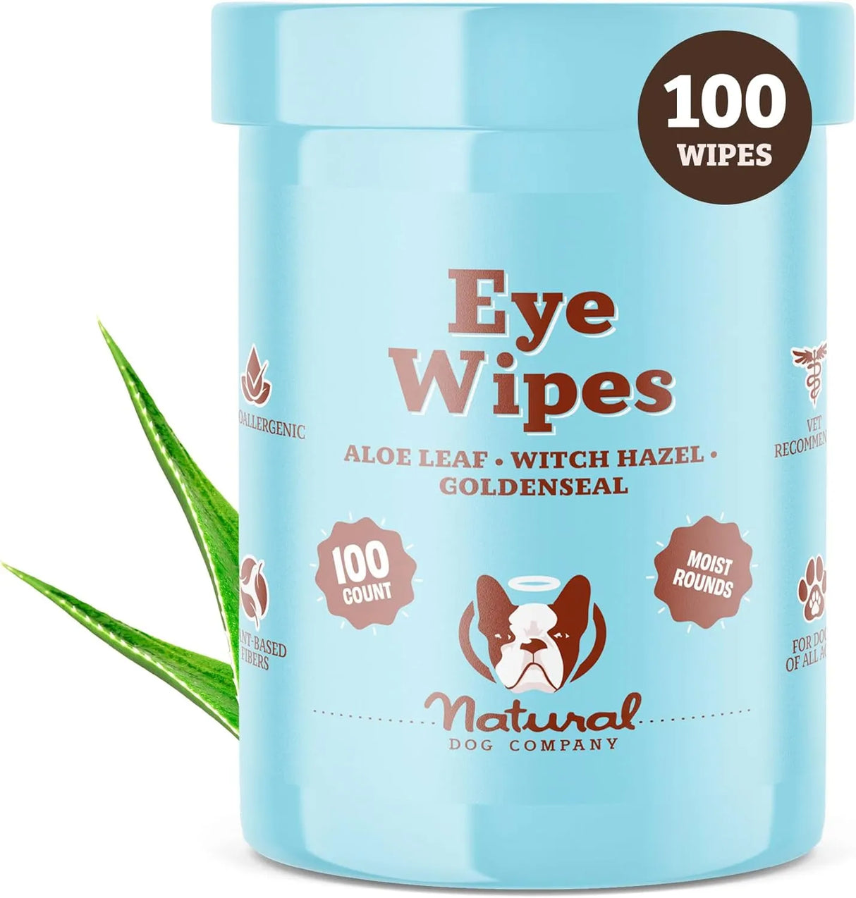 NATURAL DOG - Natural Dog Eye Wipes for Dogs 100 Toallitas - The Red Vitamin MX - Cuidado De Los Ojos De Los Perros - {{ shop.shopifyCountryName }}