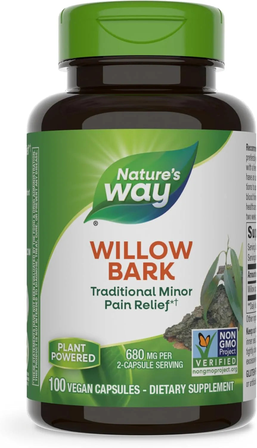 NATURE'S WAY - Nature's Way Willow Bark 100 Capsulas - The Red Vitamin MX - Suplementos Alimenticios - {{ shop.shopifyCountryName }}