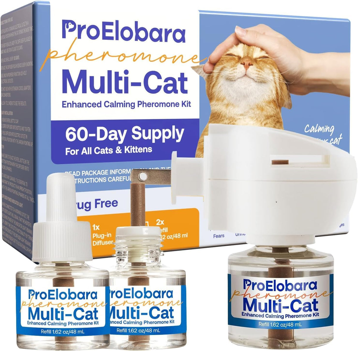 ProElobara Cat Calming Pheromone Diffuser Kit
