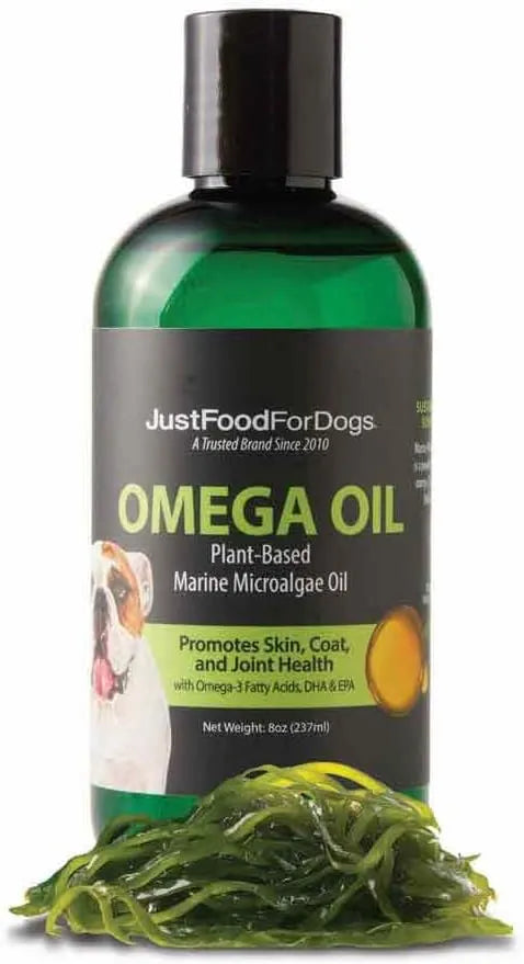 JUSTFOODFORDOGS - JustFoodForDogs Omega Plus Oil Omega-3 Supplement for Dogs 8 Fl.Oz. - The Red Vitamin MX - Aceite De Pescado Para Perros - {{ shop.shopifyCountryName }}