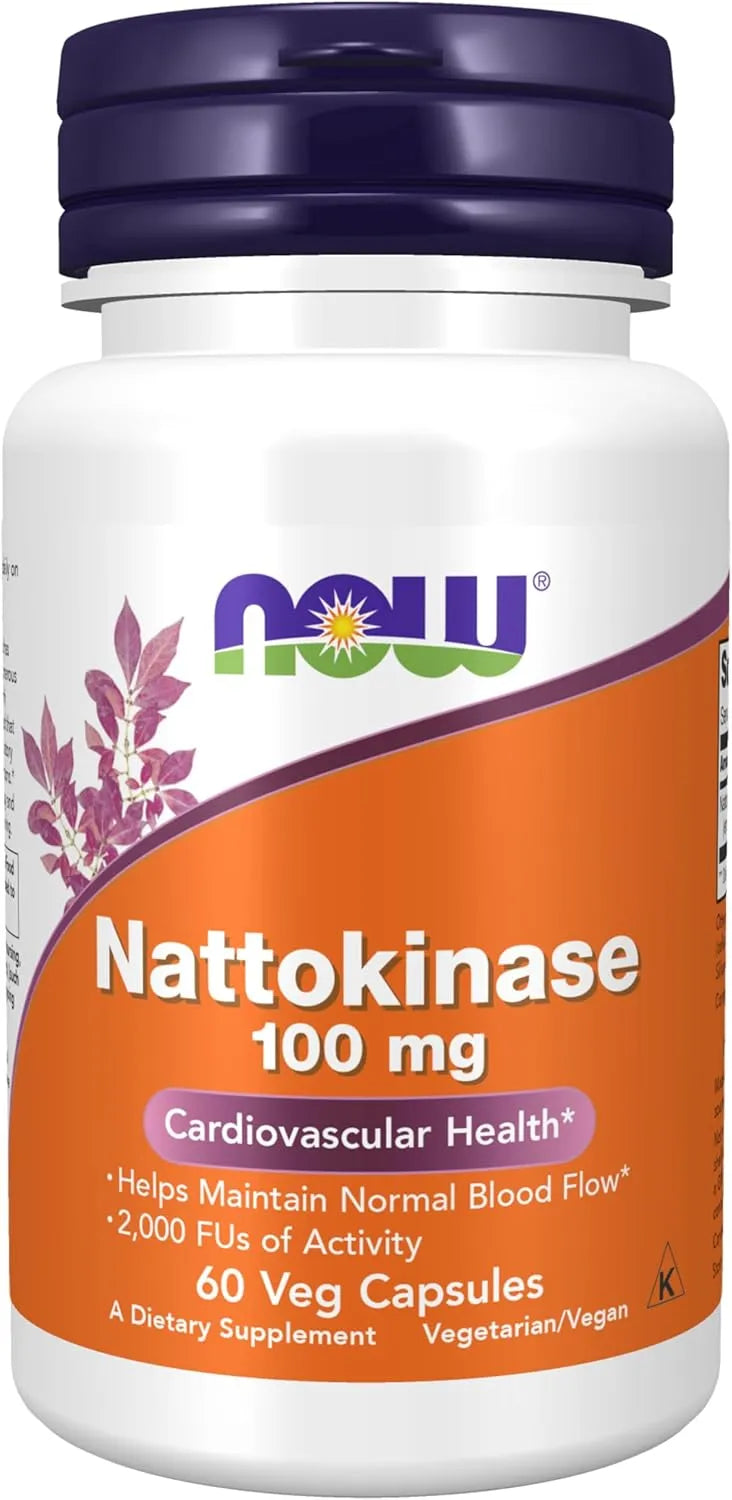 NOW SUPPLEMENTS - NOW Supplements Nattokinase 100Mg. 60 Capsulas - The Red Vitamin MX - Suplementos Alimenticios - {{ shop.shopifyCountryName }}