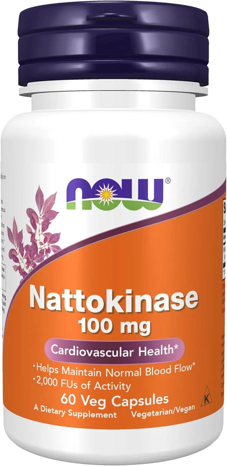 NOW SUPPLEMENTS - NOW Supplements Nattokinase 100Mg. 60 Capsulas - The Red Vitamin MX - Suplementos Alimenticios - {{ shop.shopifyCountryName }}