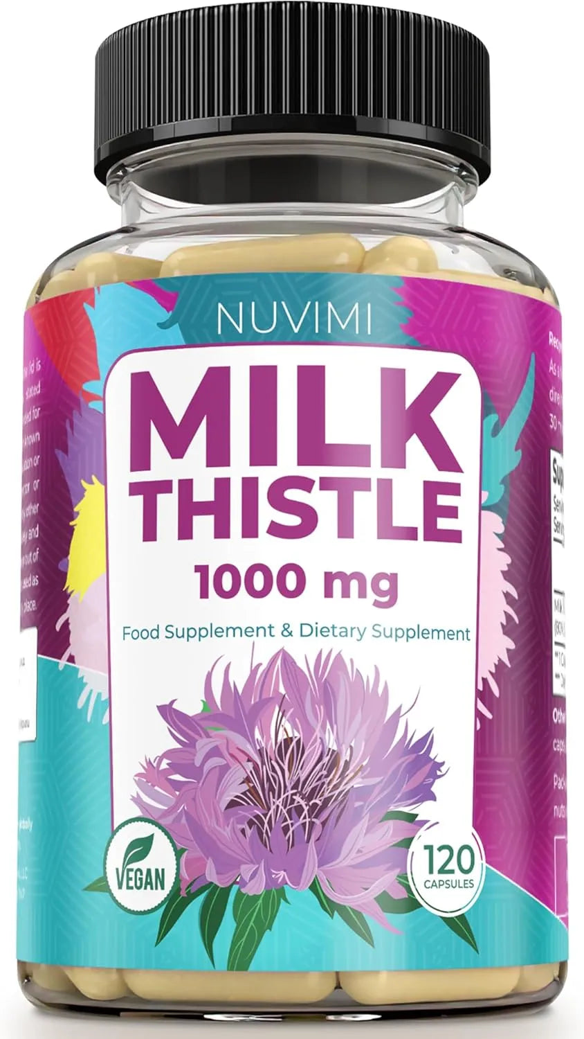 NUVIMI - NUVIMI Milk Thistle 1000Mg. 120 Capsulas - The Red Vitamin MX - Suplementos Alimenticios - {{ shop.shopifyCountryName }}