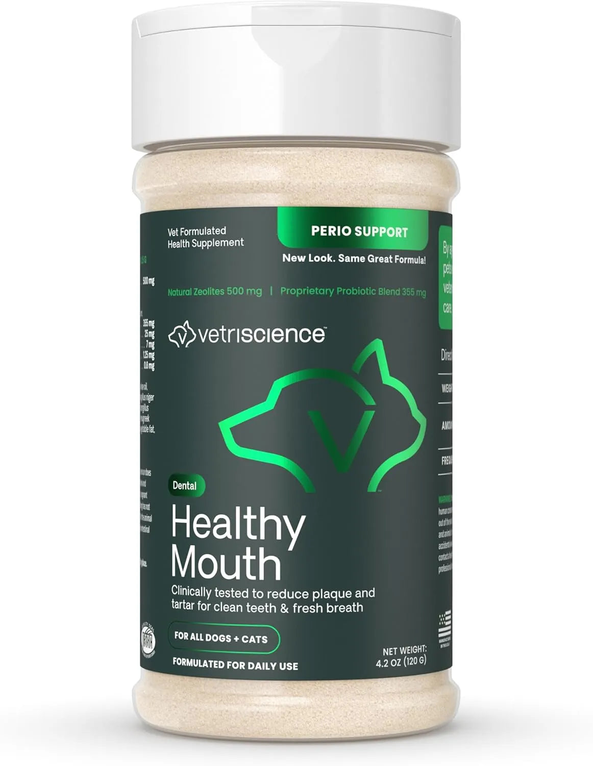 VETRISCIENCE - VetriScience Healthy Mouth Dog Dental Powder 120Gr. - The Red Vitamin MX - Cuidado Dental Para Perros - {{ shop.shopifyCountryName }}