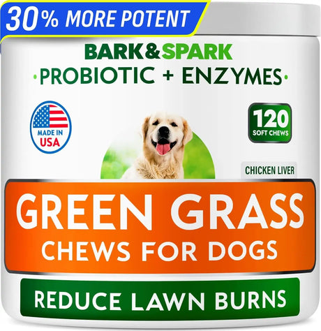 BARK&SPARK - BARK&SPARK Green Grass Chews 120 Masticables - The Red Vitamin MX - Salud De Tracto Urinario Para Perros - {{ shop.shopifyCountryName }}