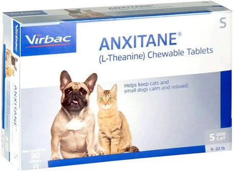 VIRBAC - Virbac Anxitane Chewable Tablets for Small Dogs & Cats 22 & Less 30 Tabletas - The Red Vitamin MX - Relajantes Para Perros - {{ shop.shopifyCountryName }}
