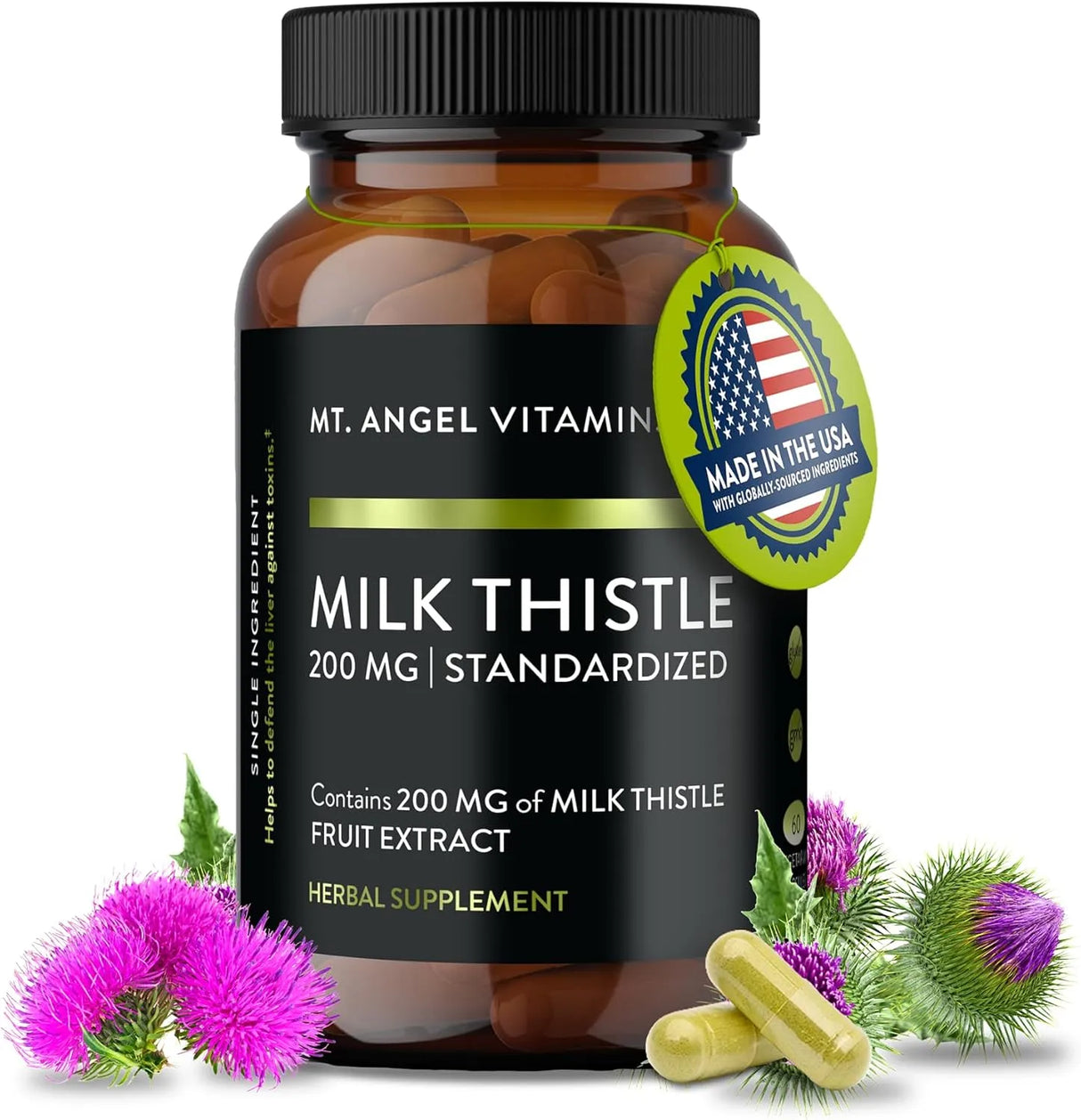 MT. ANGEL VITAMINS - Mt. Angel Vitamins' Milk Thistle 60 Capsulas - The Red Vitamin MX - Suplementos Alimenticios - {{ shop.shopifyCountryName }}