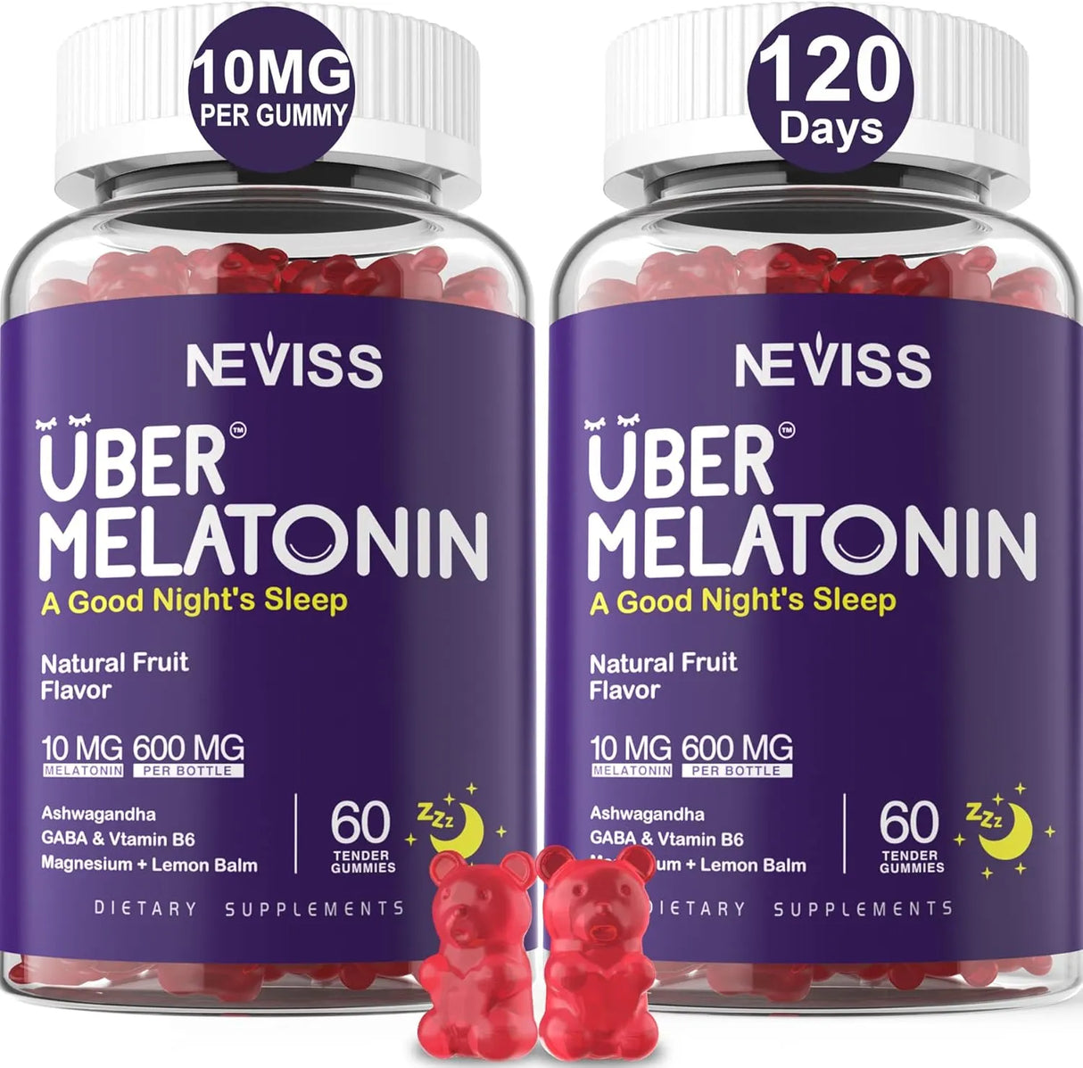 NEVISS - NEVISS Melatonin Gummies 10Mg. 60 Gomitas 2 Pack - The Red Vitamin MX - Suplementos Alimenticios - {{ shop.shopifyCountryName }}