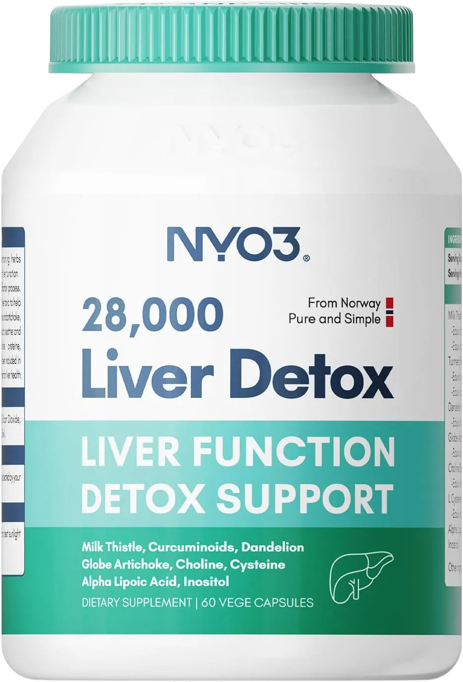 NYO3 - NYO3 Milk Thistle Liver Detox 200Mg. 60 Capsulas - The Red Vitamin MX - Suplementos Alimenticios - {{ shop.shopifyCountryName }}