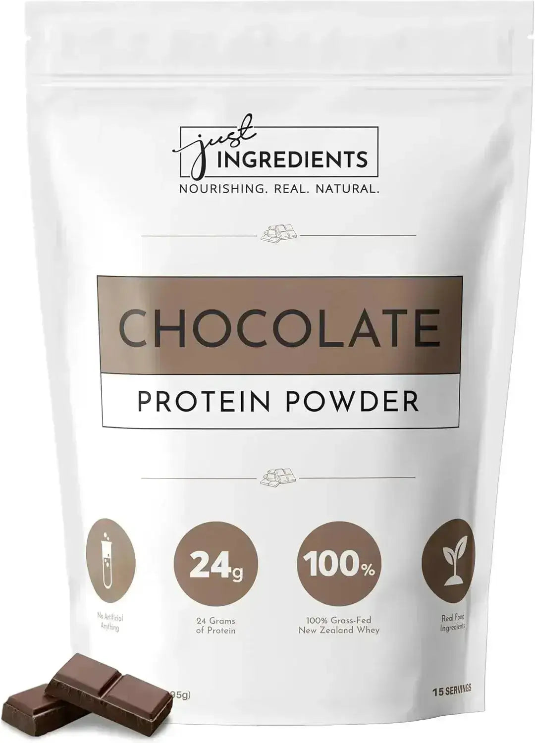 JUST INGREDIENTS - Just Ingredients Protein Powder Chocolate 15 Servicios - The Red Vitamin MX - Suplementos Alimenticios - {{ shop.shopifyCountryName }}