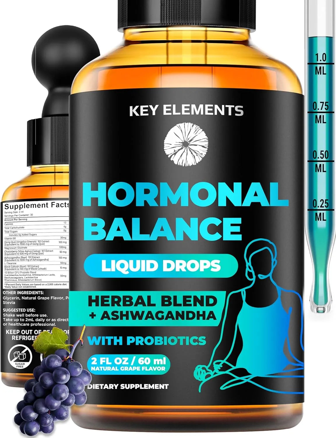 KEY ELEMENTS - KEY ELEMENTS Liquid Hormone Balance 60Ml. - The Red Vitamin MX - Suplementos Alimenticios - {{ shop.shopifyCountryName }}