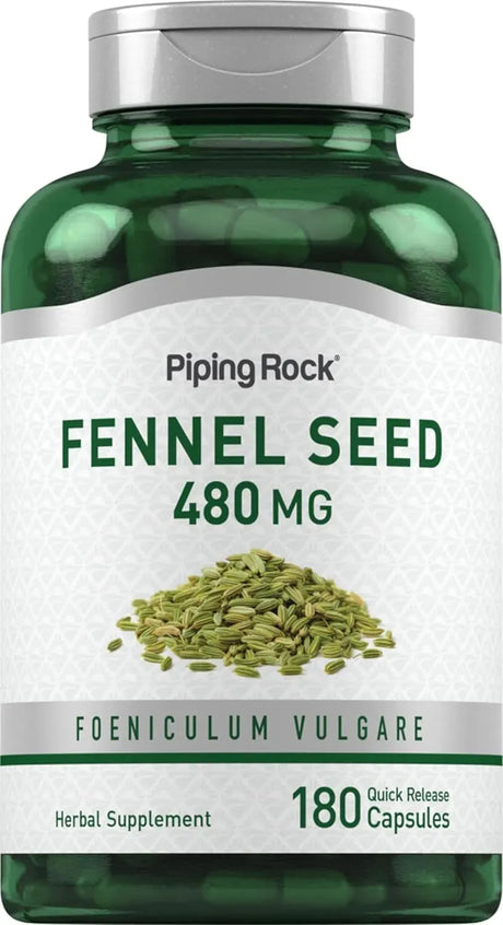 PIPING ROCK - Piping Rock Fennel Seed 480Mg. 180 Capsulas - The Red Vitamin MX - Suplementos Alimenticios - {{ shop.shopifyCountryName }}