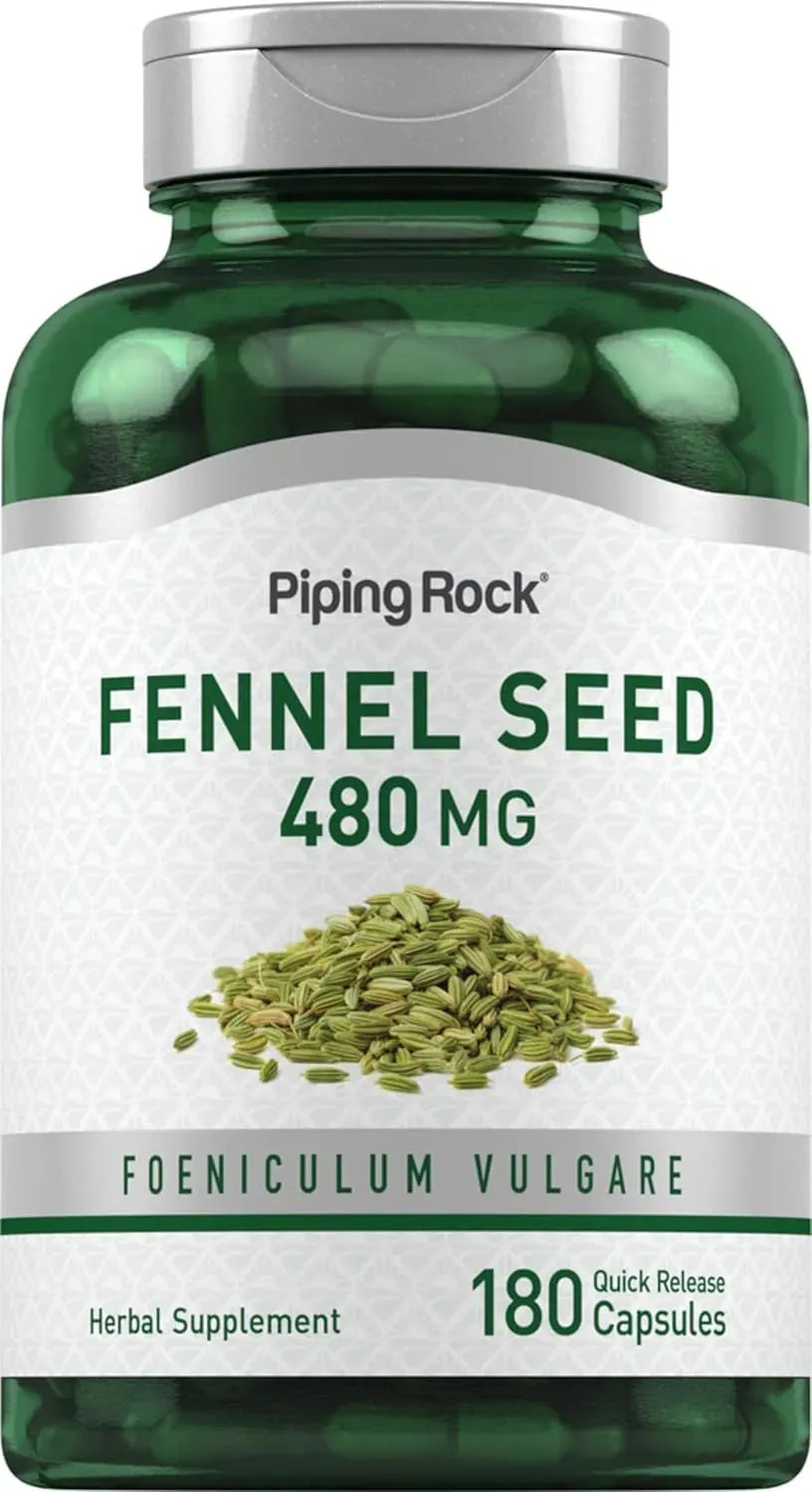 PIPING ROCK - Piping Rock Fennel Seed 480Mg. 180 Capsulas - The Red Vitamin MX - Suplementos Alimenticios - {{ shop.shopifyCountryName }}
