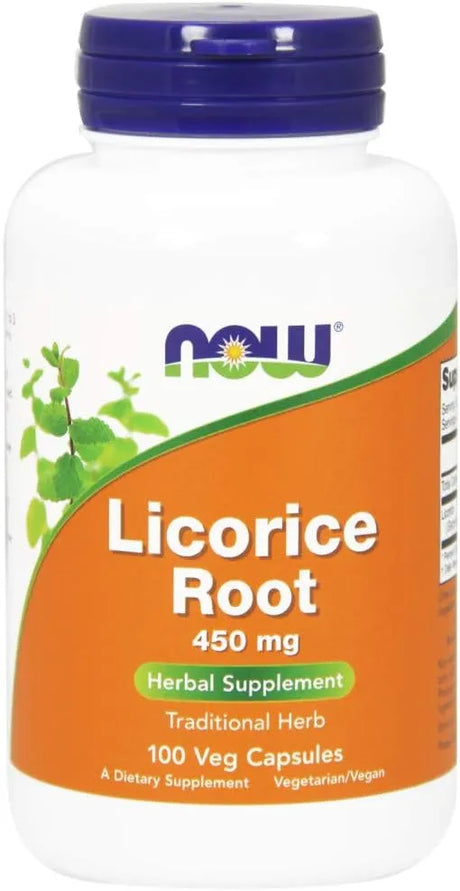 NOW SUPPLEMENTS - NOW Foods Supplements Licorice Root 450Mg. 100 Capsulas - The Red Vitamin MX - Suplementos Alimenticios - {{ shop.shopifyCountryName }}