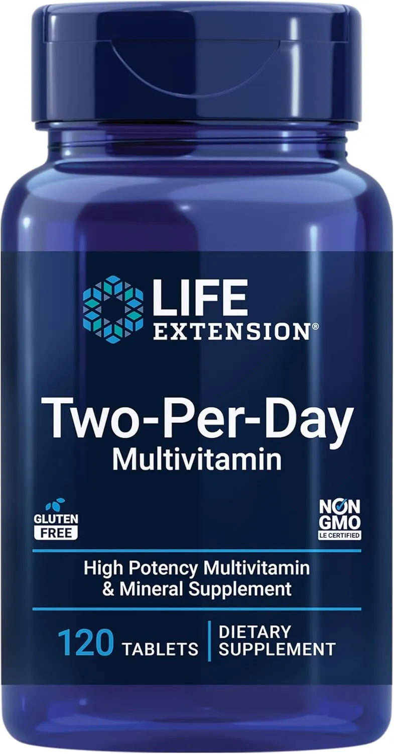 LIFE EXTENSION - Life Extension Two-Per-Day High Potency Multi-Vitamin & Mineral 120 Tabletas - The Red Vitamin MX - Suplementos Alimenticios - {{ shop.shopifyCountryName }}