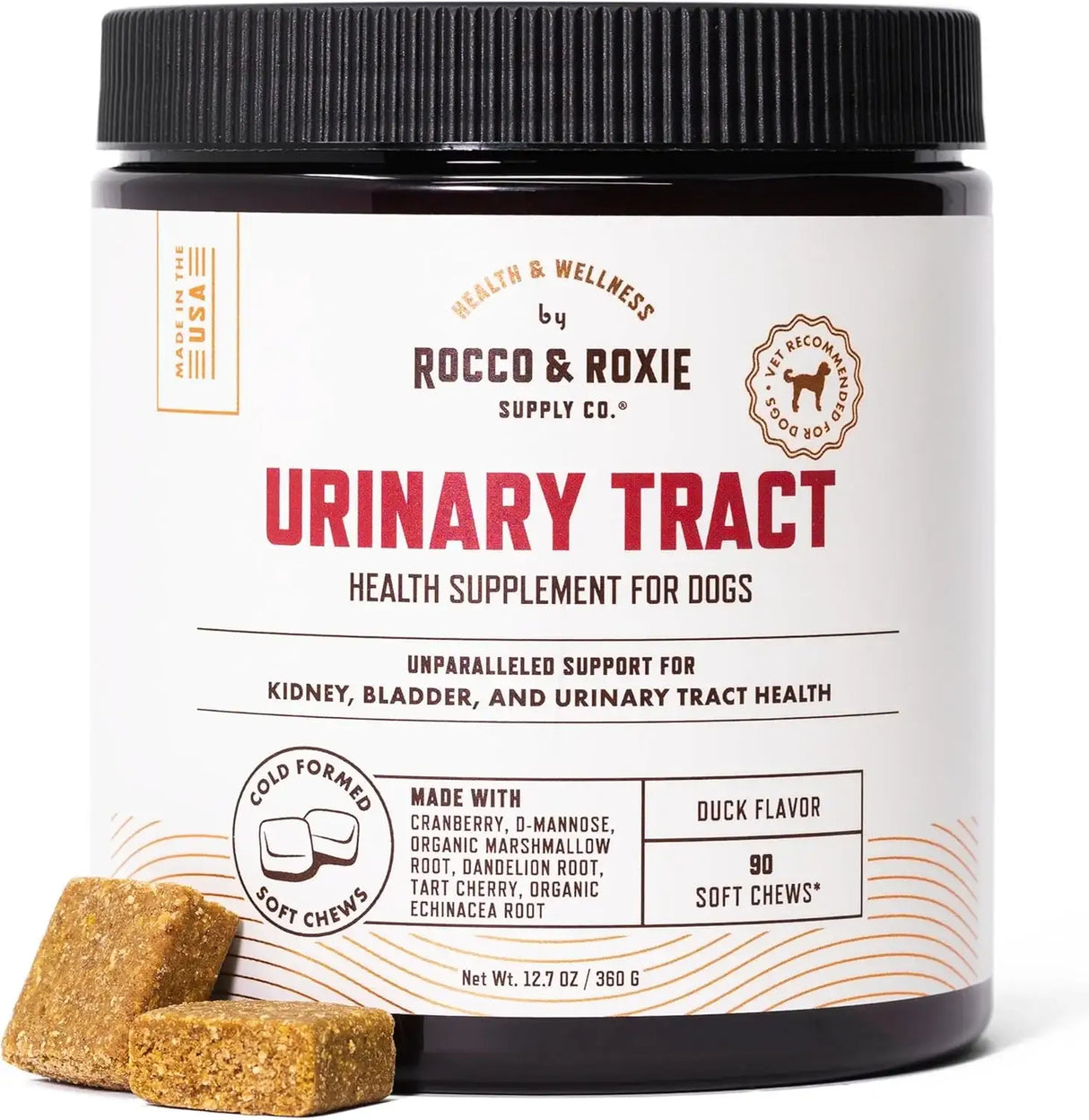 ROCCO AND ROXIE - Rocco and Roxie Dog UTI Treatment 90 Masticables - The Red Vitamin MX - Salud De Tracto Urinario Para Perros - {{ shop.shopifyCountryName }}