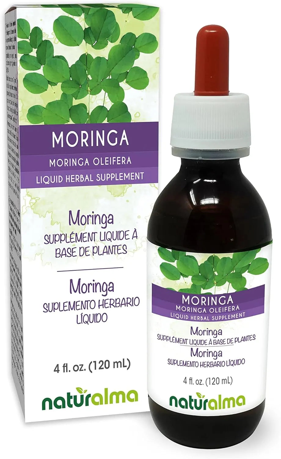 NATURALMA - Naturalma Moringa Leaf Alcohol-Free Tincture 4 Fl.Oz. - The Red Vitamin MX - Suplementos Alimenticios - {{ shop.shopifyCountryName }}