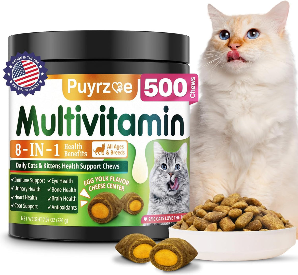 Puyrzoe Cat Multivitamin 500 Masticables