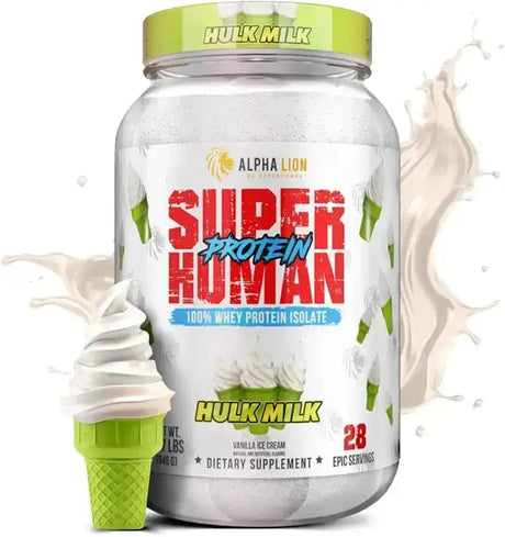 ALPHA LION - ALPHA LION Superhuman Whey Protein Powder Hulk Milk 28 Servicios - The Red Vitamin MX - Suplementos Alimenticios - {{ shop.shopifyCountryName }}