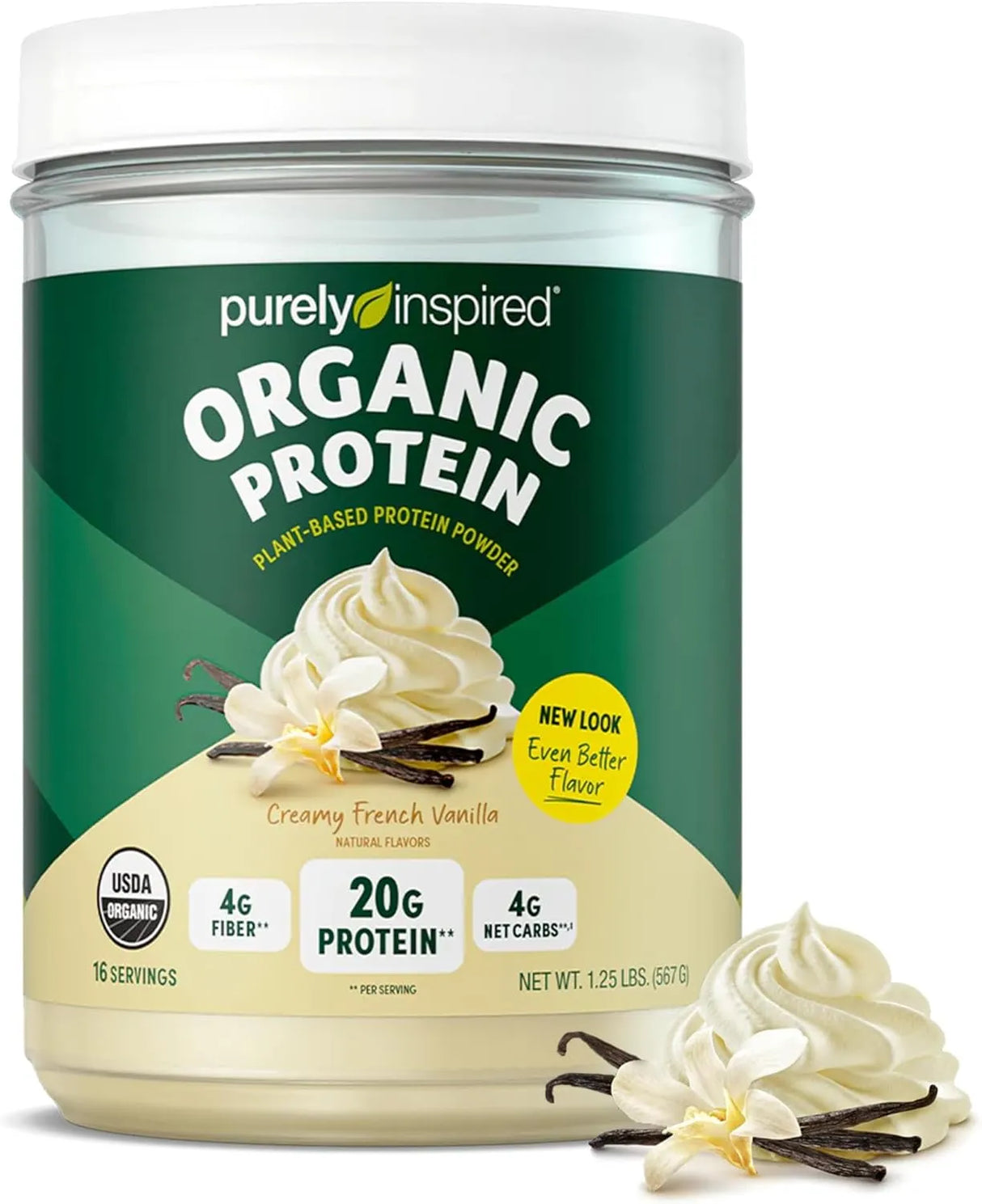 PURELY INSPIRED - Purely Inspired Plant-Based Protein Powder Creamy French Vanilla 16 Servicios 567Gr. - The Red Vitamin MX - Suplementos Alimenticios - {{ shop.shopifyCountryName }}