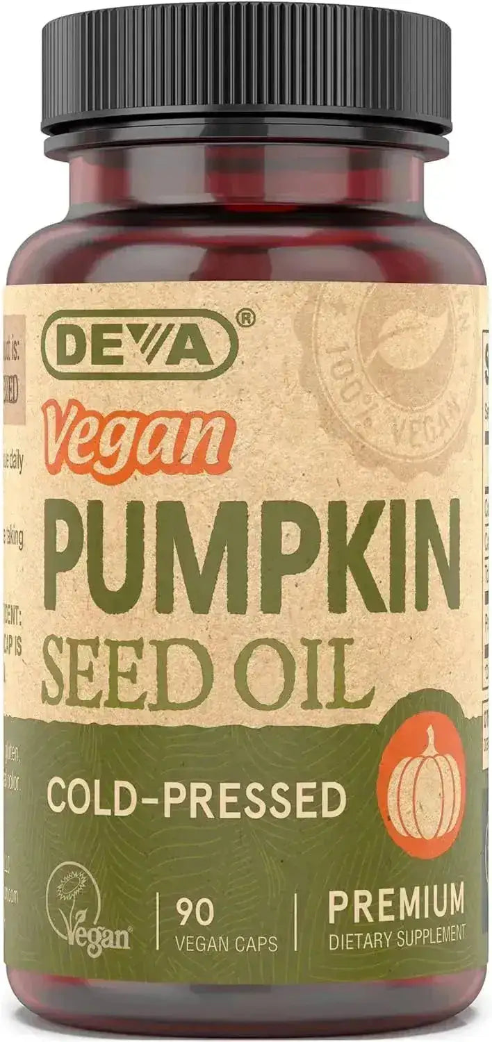 DEVA - DEVA Nutrition Vegan Pumpkin Seed Oil 500Mg. 90 Capsulas - The Red Vitamin MX - Suplementos Alimenticios - {{ shop.shopifyCountryName }}